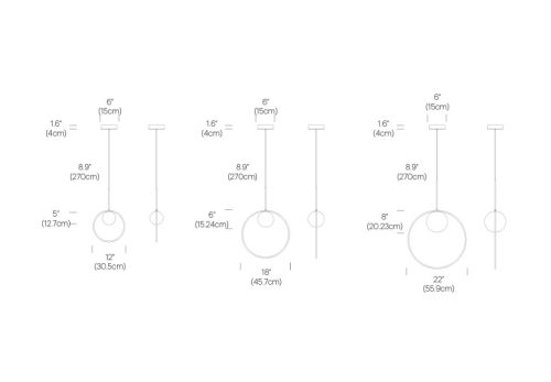 Pablo Bola Halo Pendelleuchte 22 