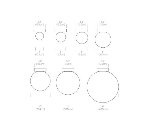 Pablo Bola Sphere Deckenleuchte 12 