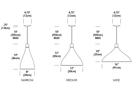 Pablo Swell Einzelleuchte Schmal 