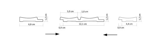 AMBER Anthrazit linker Endabschluss