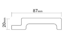 ROCA Onix Black linker Endabschluss